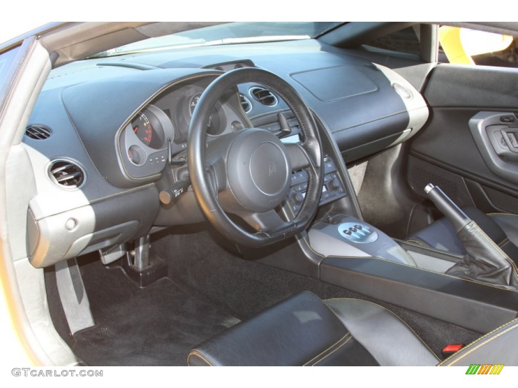Nero Perseus Interior 2004 Lamborghini Gallardo Coupe Photo #66105909