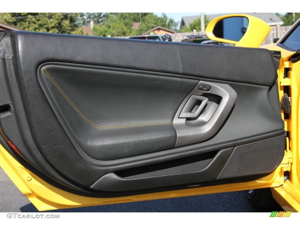 2004 Lamborghini Gallardo Coupe Nero Perseus Door Panel Photo #66106020