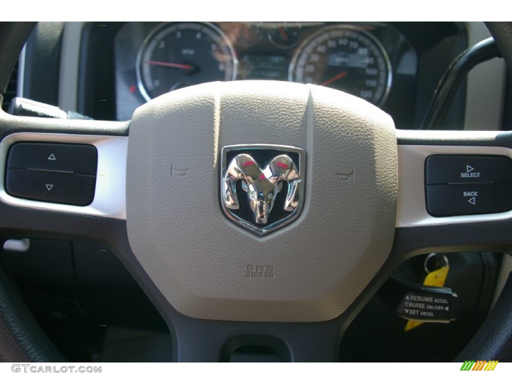 2009 Ram 1500 SLT Quad Cab 4x4 - Stone White / Dark Slate/Medium Graystone photo #11