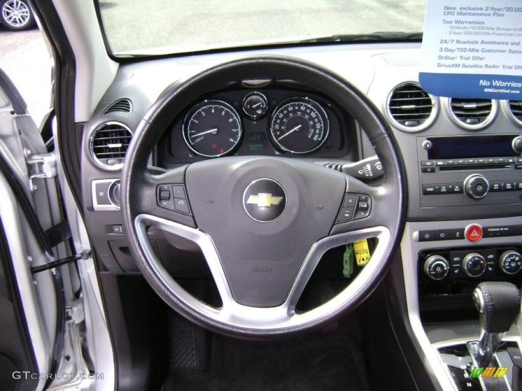 2012 Chevrolet Captiva Sport LT Black Steering Wheel Photo #66107610