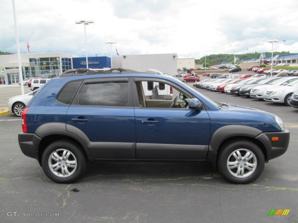 Nautical Blue Metallic 2007 Hyundai Tucson SE 4WD Exterior Photo #66109971