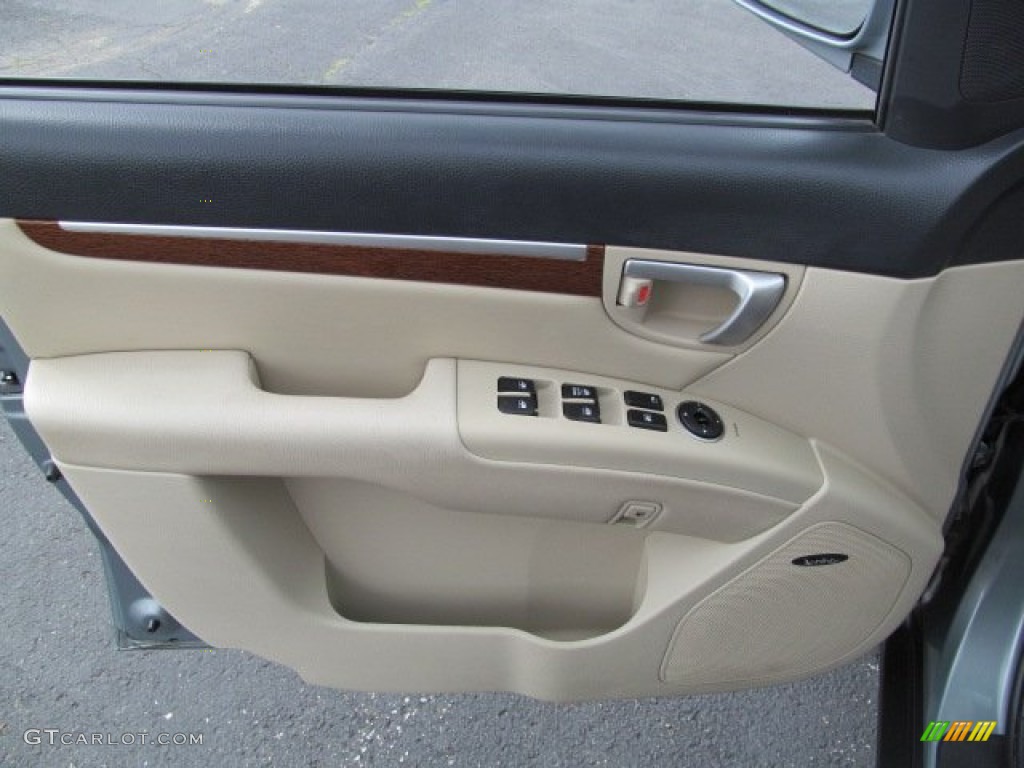 2008 Hyundai Santa Fe Limited 4WD Beige Door Panel Photo #66110292