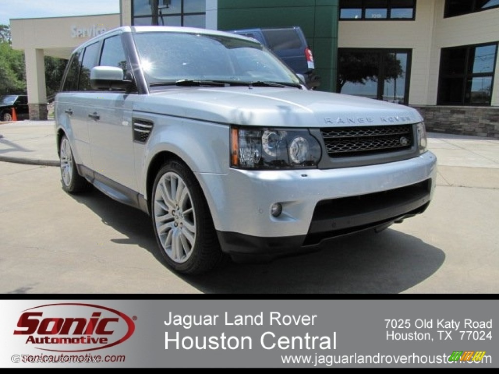 2011 Range Rover Sport HSE LUX - Zermatt Silver Metallic / Ebony/Ebony photo #1