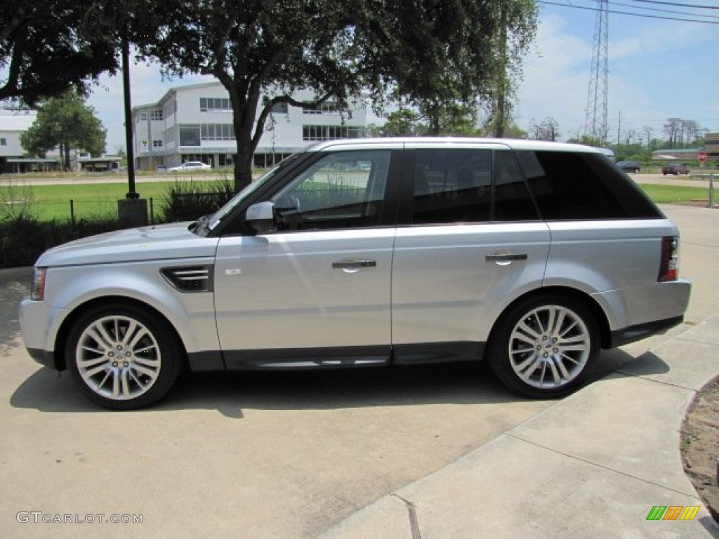 Zermatt Silver Metallic 2011 Land Rover Range Rover Sport HSE LUX Exterior Photo #66110431
