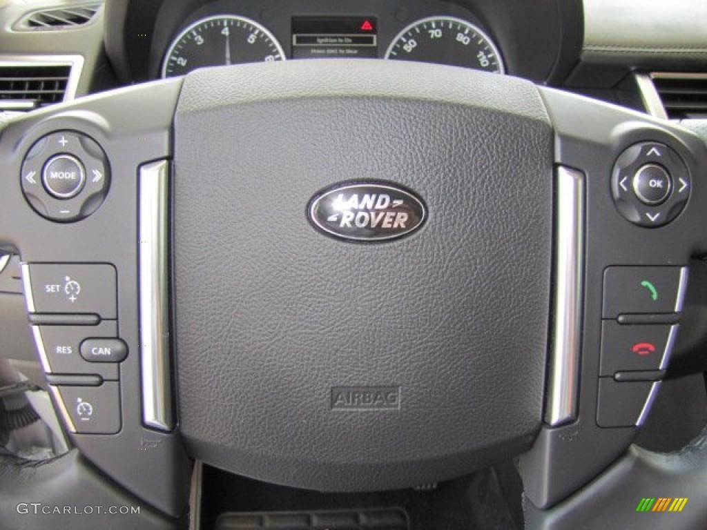 2011 Land Rover Range Rover Sport HSE LUX Ebony/Ebony Steering Wheel Photo #66110496