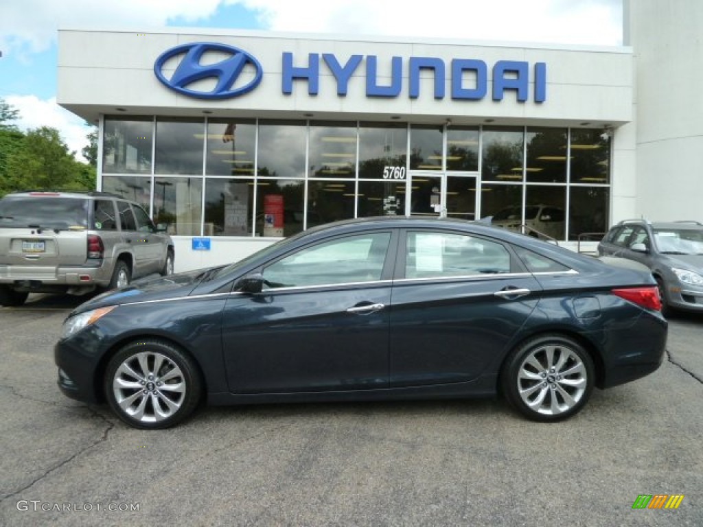 2011 Sonata SE - Pacific Blue Pearl / Gray photo #1
