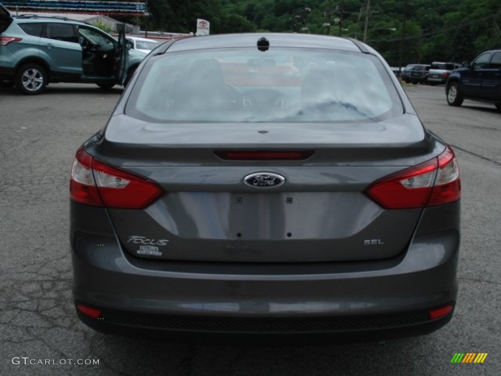 2012 Focus SEL Sedan - Sterling Grey Metallic / Charcoal Black photo #8