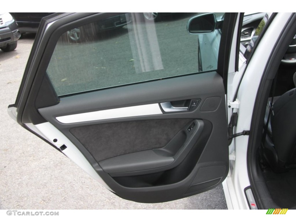 2011 Audi S4 3.0 quattro Sedan Black Door Panel Photo #66111900