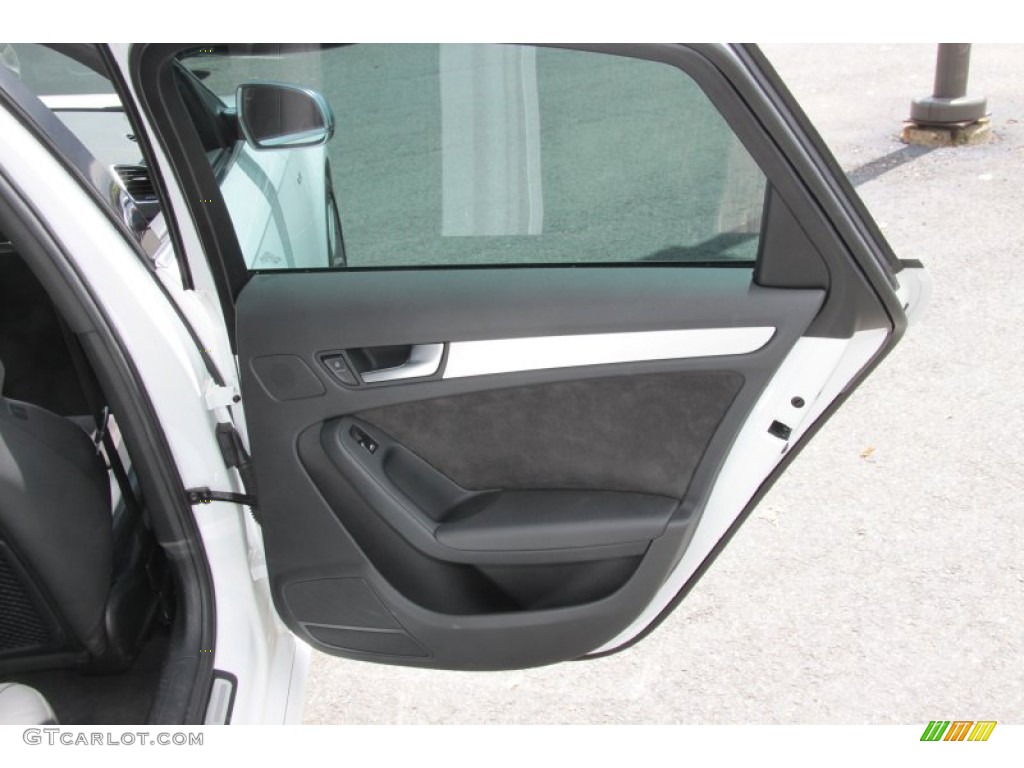 2011 Audi S4 3.0 quattro Sedan Black Door Panel Photo #66111909