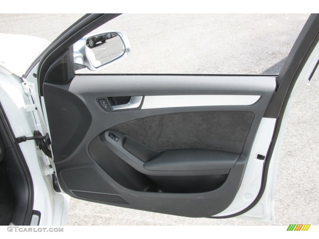2011 Audi S4 3.0 quattro Sedan Black Door Panel Photo #66111916