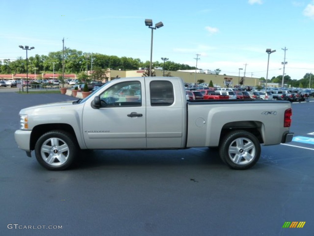 2008 Silverado 1500 LT Extended Cab 4x4 - Silver Birch Metallic / Ebony photo #6