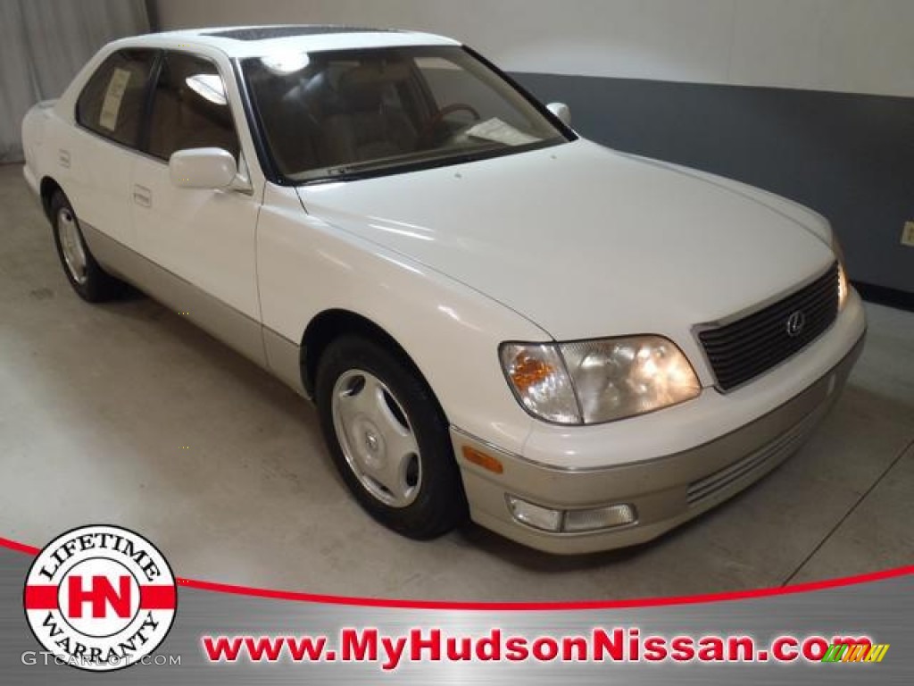 1999 LS 400 - Diamond White Pearl / Ivory photo #1