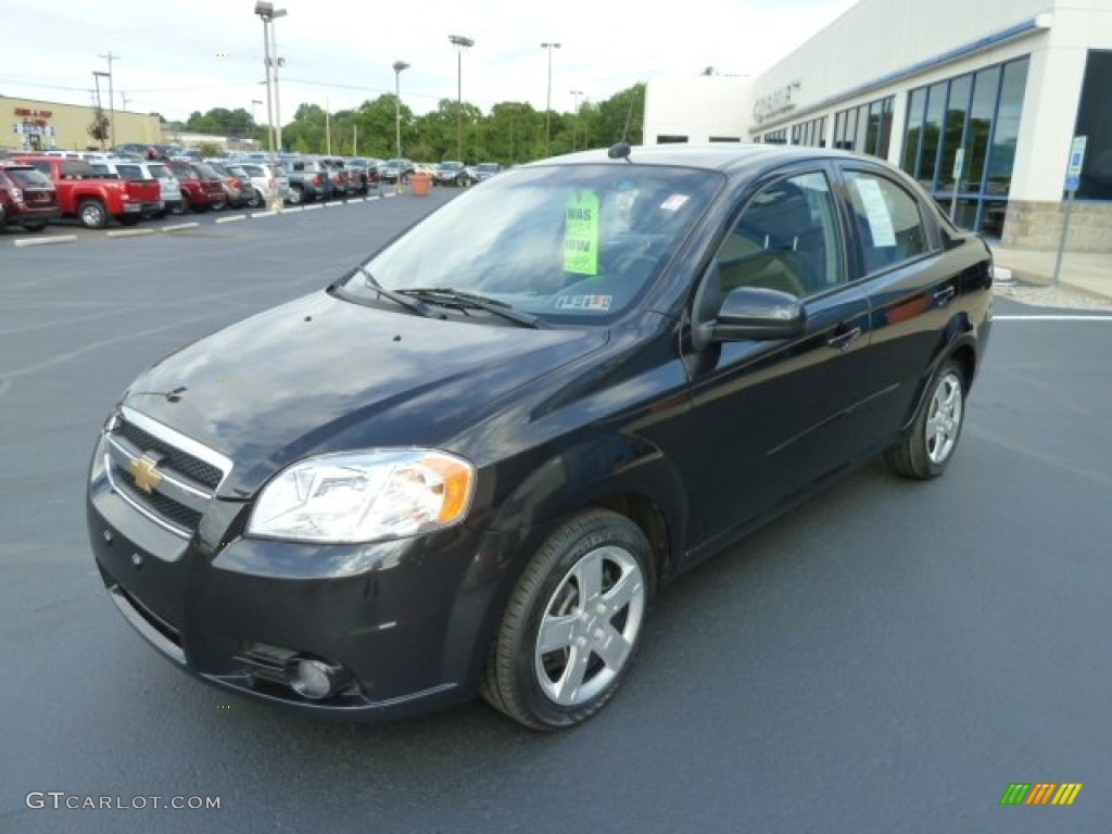 2010 Aveo LT Sedan - Black Granite / Charcoal photo #6