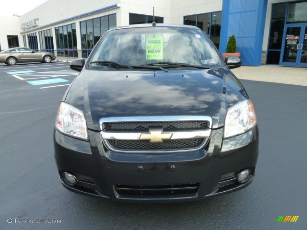 2010 Aveo LT Sedan - Black Granite / Charcoal photo #7