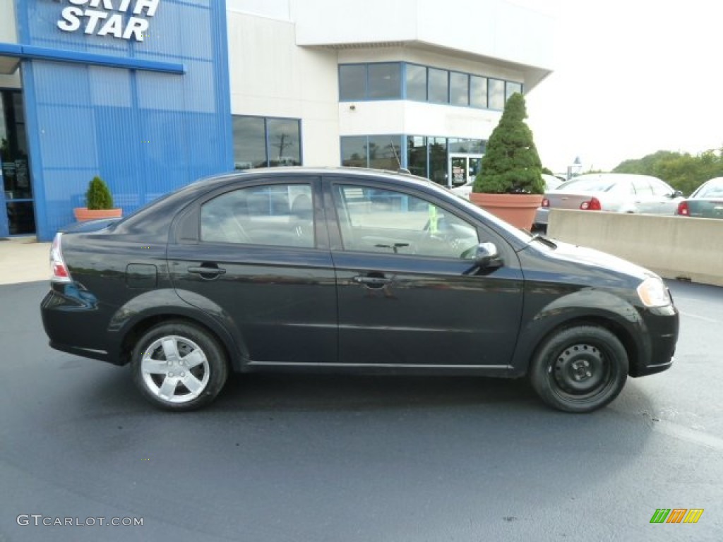 2010 Aveo LT Sedan - Black Granite / Charcoal photo #8