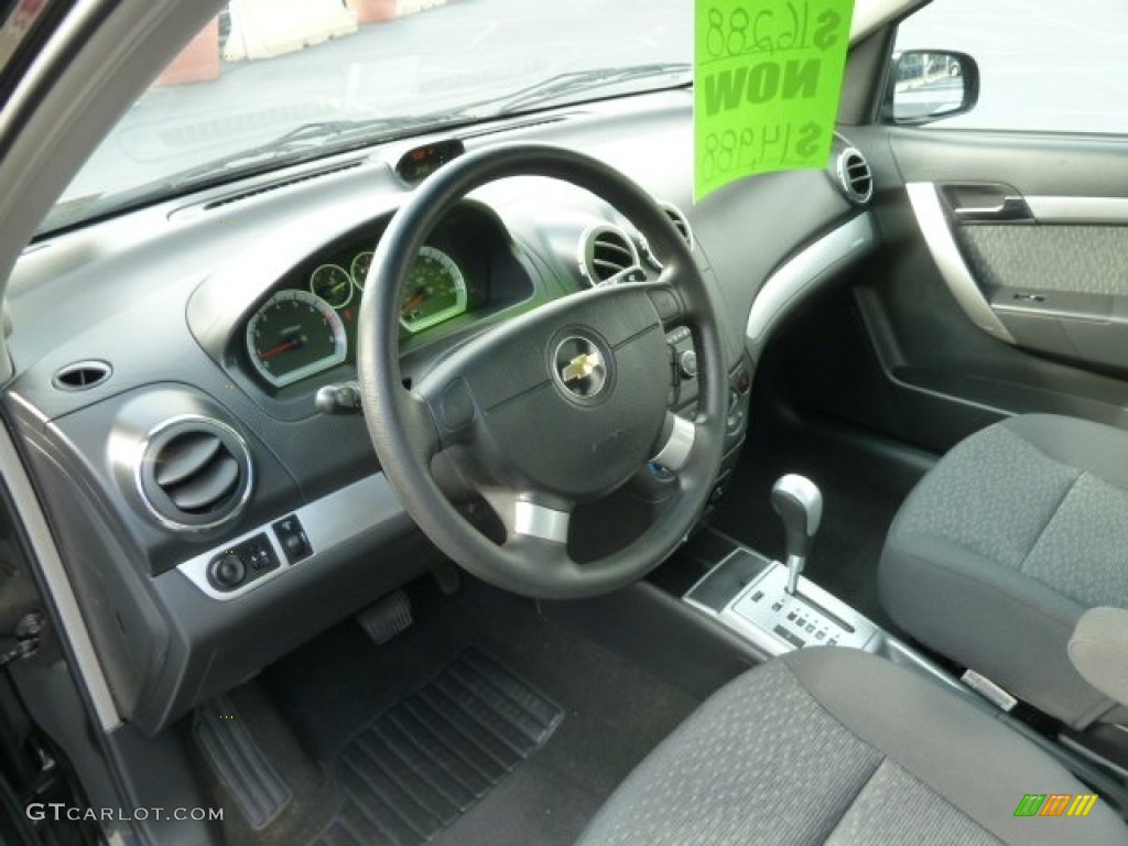 2010 Aveo LT Sedan - Black Granite / Charcoal photo #15