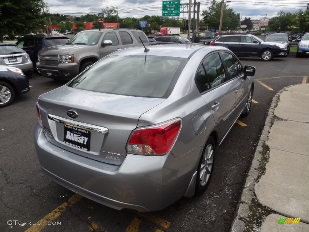 2012 Impreza 2.0i Premium 4 Door - Ice Silver Metallic / Black photo #8