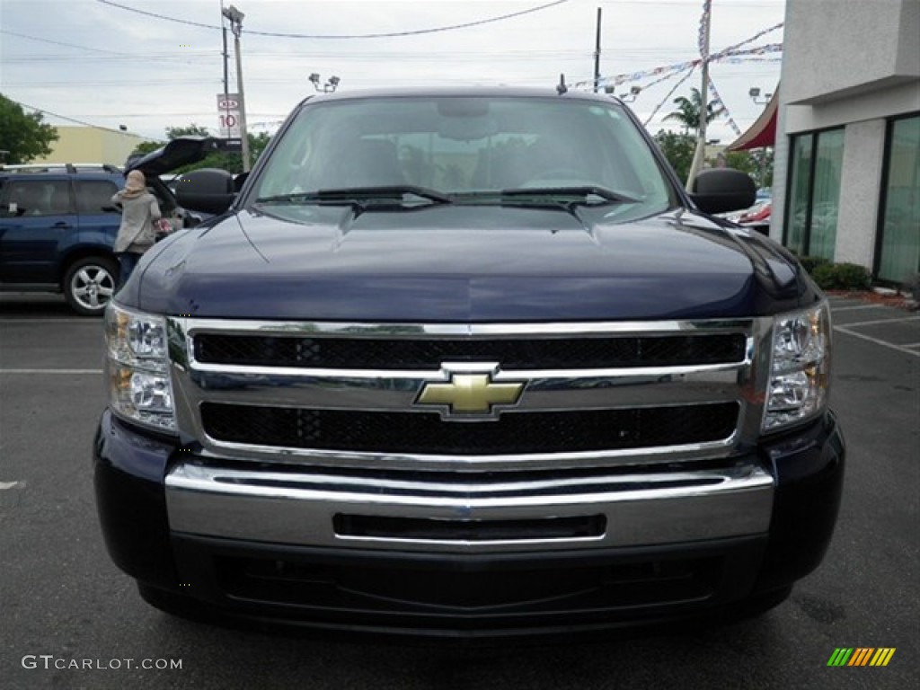 2009 Silverado 1500 LS Crew Cab - Imperial Blue Metallic / Dark Titanium photo #3