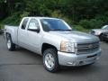 2012 Silver Ice Metallic Chevrolet Silverado 1500 LT Extended Cab 4x4  photo #2