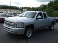2012 Silver Ice Metallic Chevrolet Silverado 1500 LT Extended Cab 4x4  photo #4
