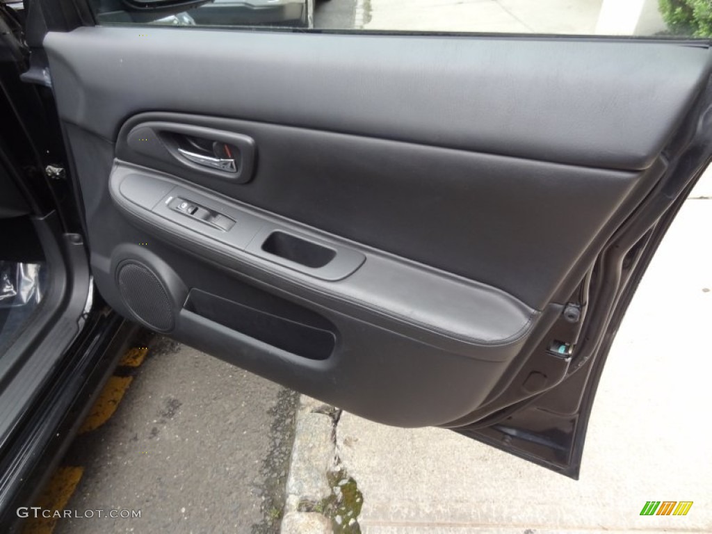 2006 Subaru Impreza WRX Wagon Anthracite Black Door Panel Photo #66115059