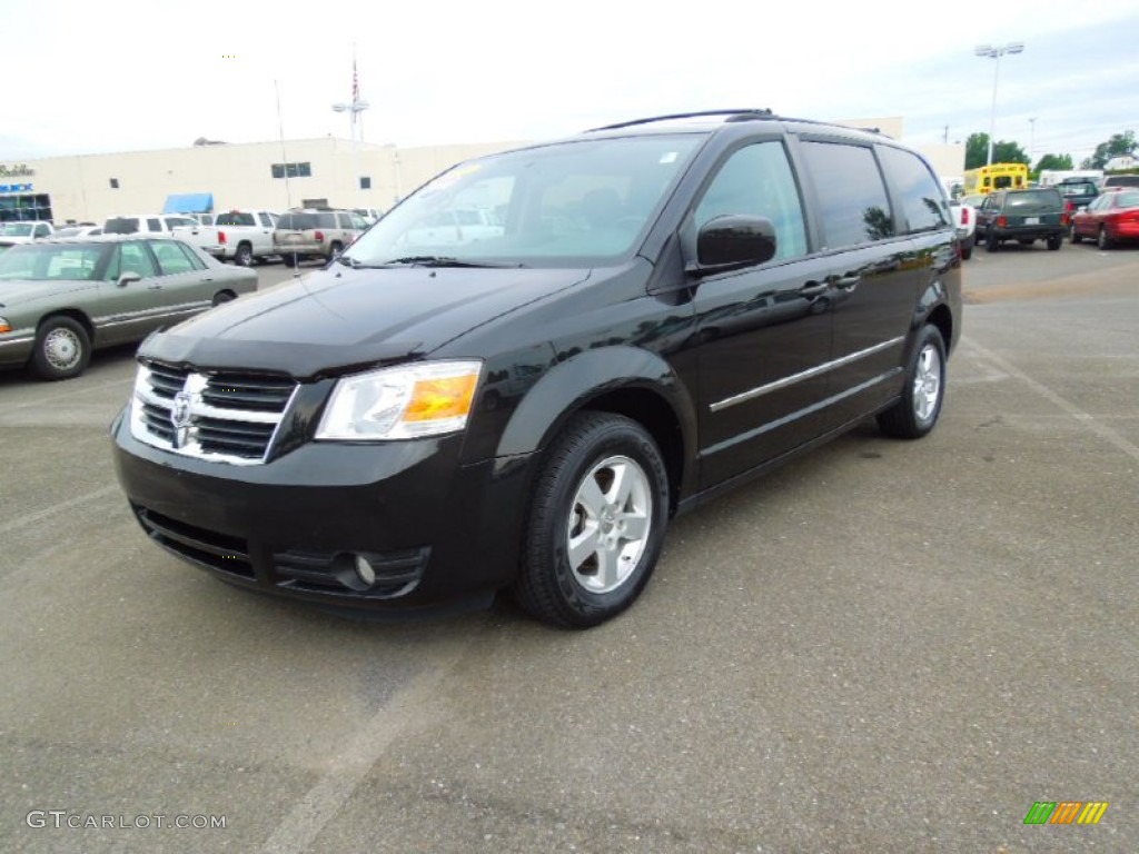 Brilliant Black Crystal Pearl 2010 Dodge Grand Caravan SXT Exterior Photo #66116115