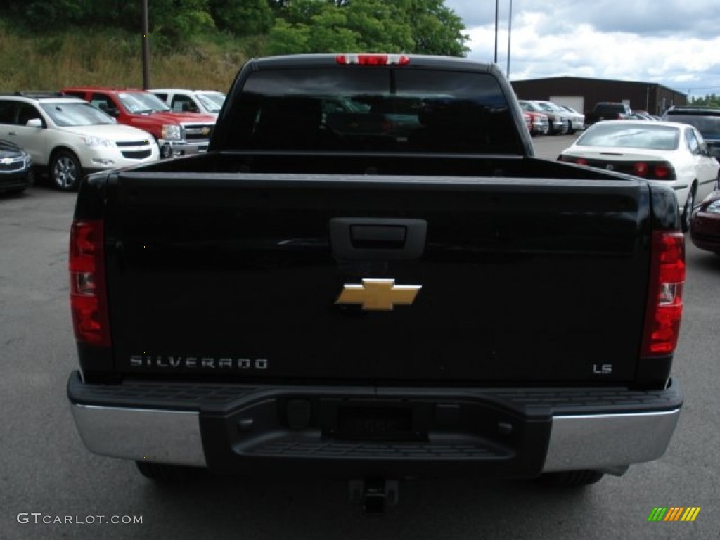 2012 Silverado 1500 LS Extended Cab 4x4 - Black / Dark Titanium photo #7