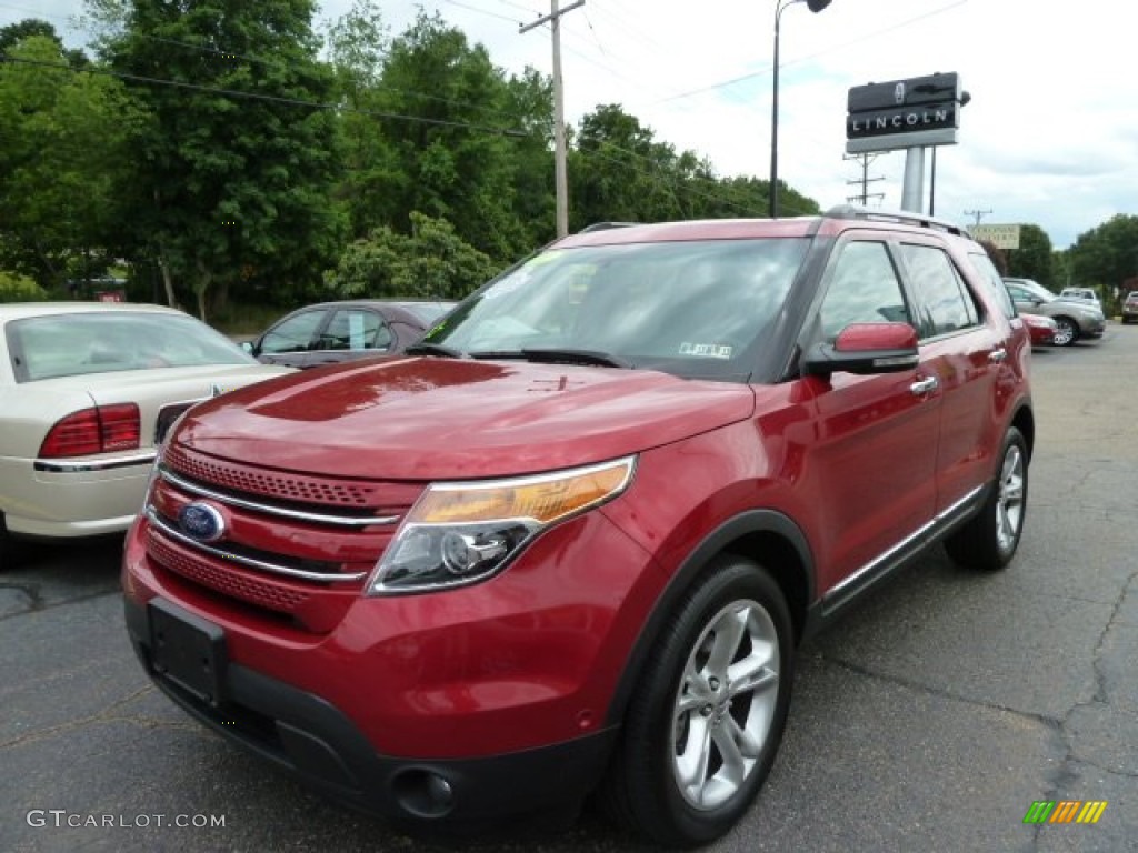 2011 Explorer Limited 4WD - Red Candy Metallic / Charcoal Black photo #1