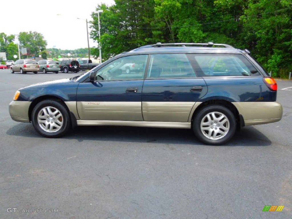 2001 Outback Wagon - Deep Sapphire Metallic / Black photo #3