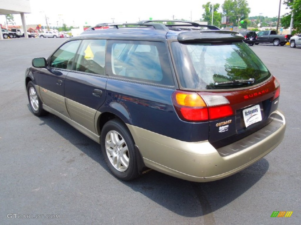 2001 Outback Wagon - Deep Sapphire Metallic / Black photo #4