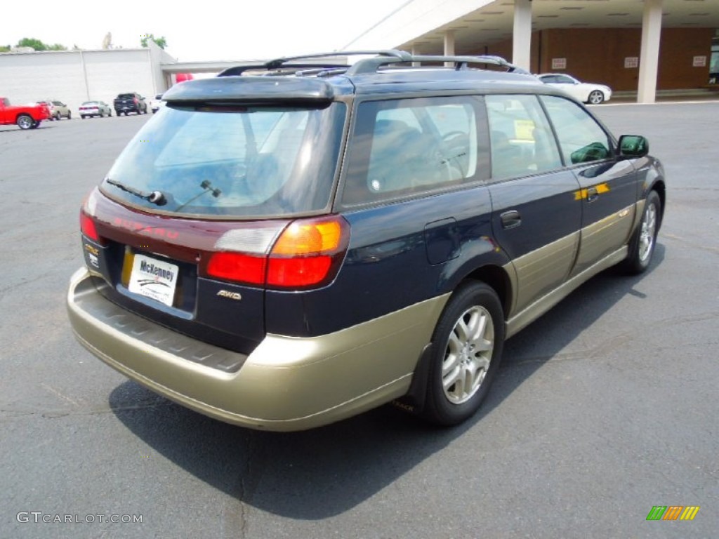 2001 Outback Wagon - Deep Sapphire Metallic / Black photo #5