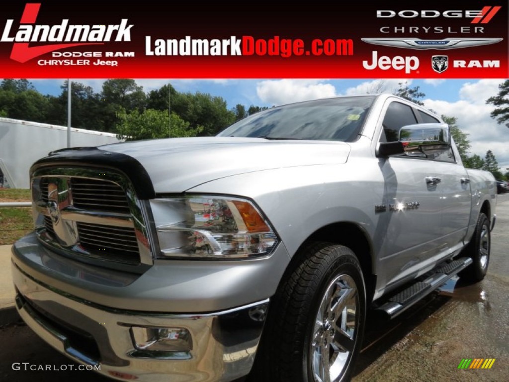 2011 Ram 1500 Big Horn Crew Cab - Bright Silver Metallic / Dark Slate Gray/Medium Graystone photo #1