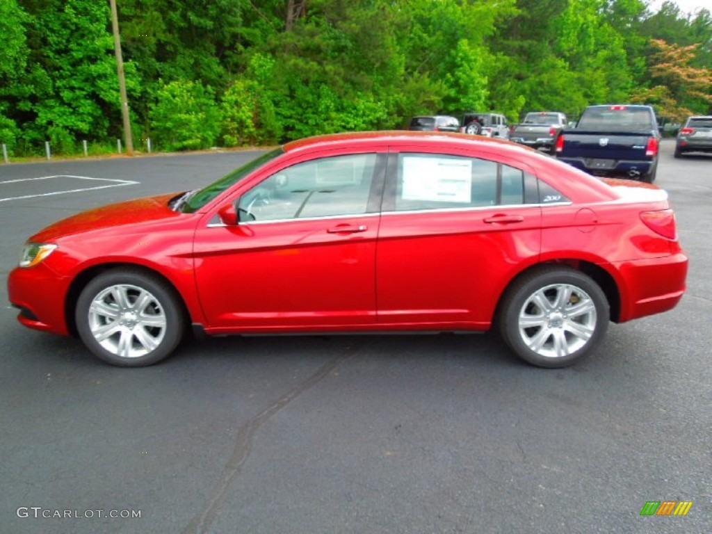 Deep Cherry Red Crystal Pearl Coat 2012 Chrysler 200 Touring Sedan Exterior Photo #66118638
