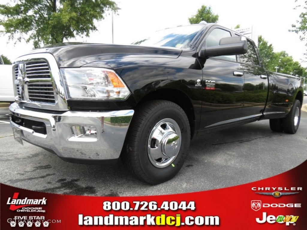 2012 Ram 3500 HD Big Horn Crew Cab Dually - Black / Dark Slate/Medium Graystone photo #1