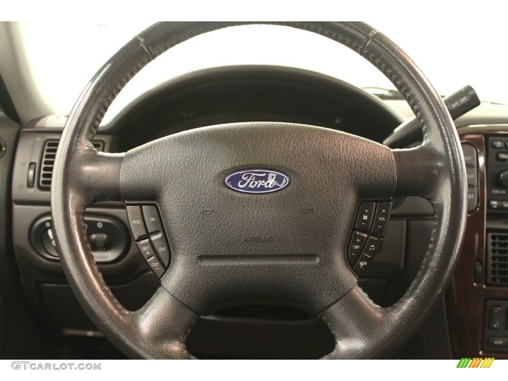 2004 Ford Explorer Limited 4x4 Graphite Steering Wheel Photo #66119766