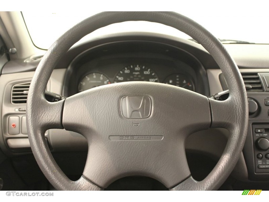 2002 Honda Accord VP Sedan Quartz Gray Steering Wheel Photo #66119997
