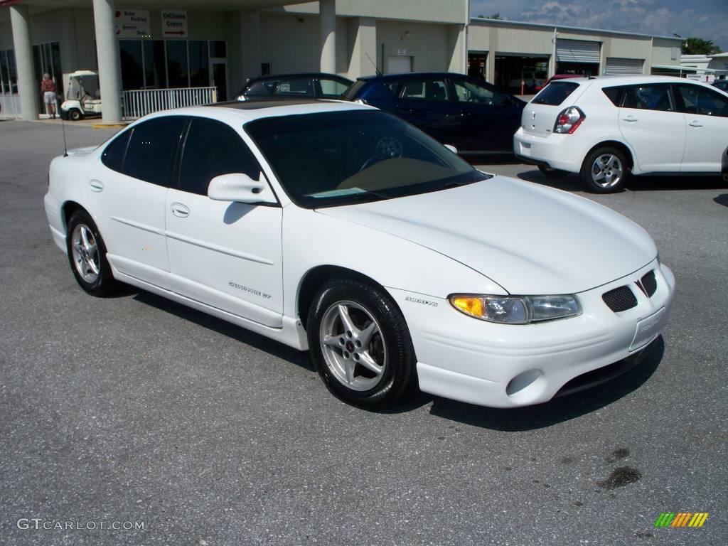 Arctic White Pontiac Grand Prix