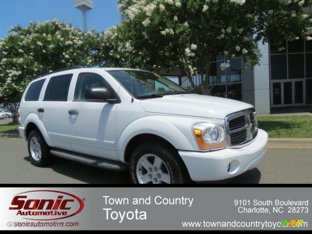 2004 Durango SLT 4x4 - Bright White / Khaki photo #1