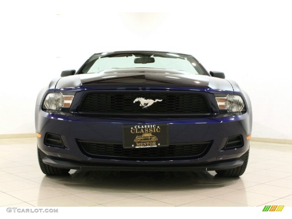 2012 Mustang V6 Premium Convertible - Kona Blue Metallic / Charcoal Black photo #4