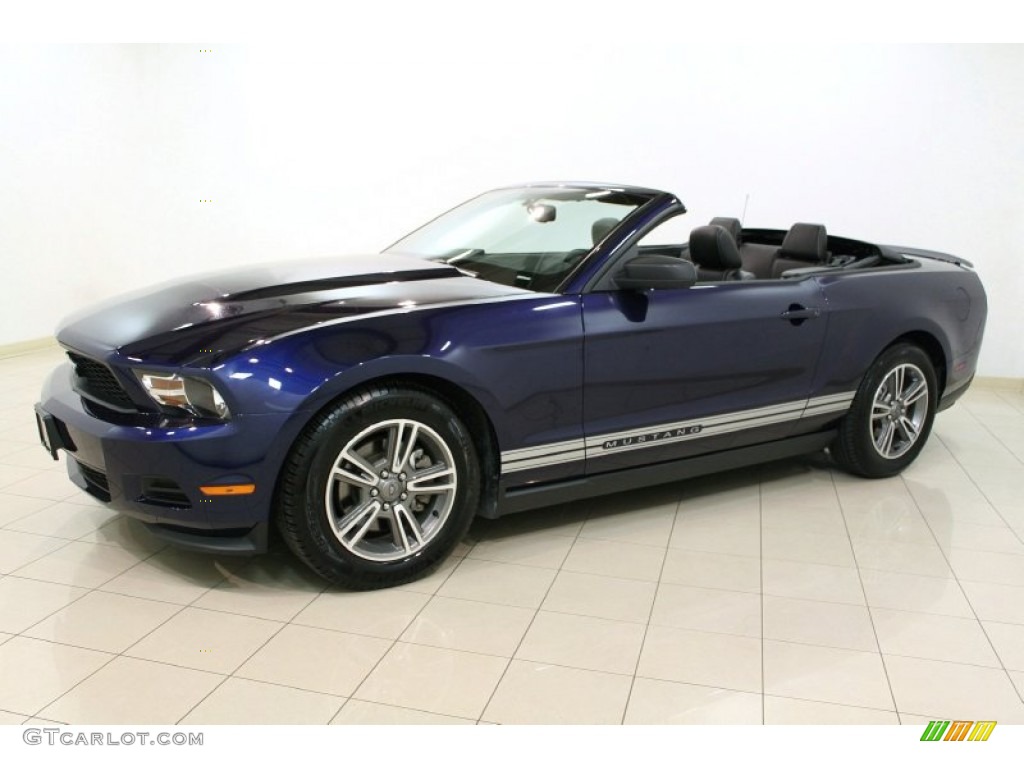 2012 Mustang V6 Premium Convertible - Kona Blue Metallic / Charcoal Black photo #5