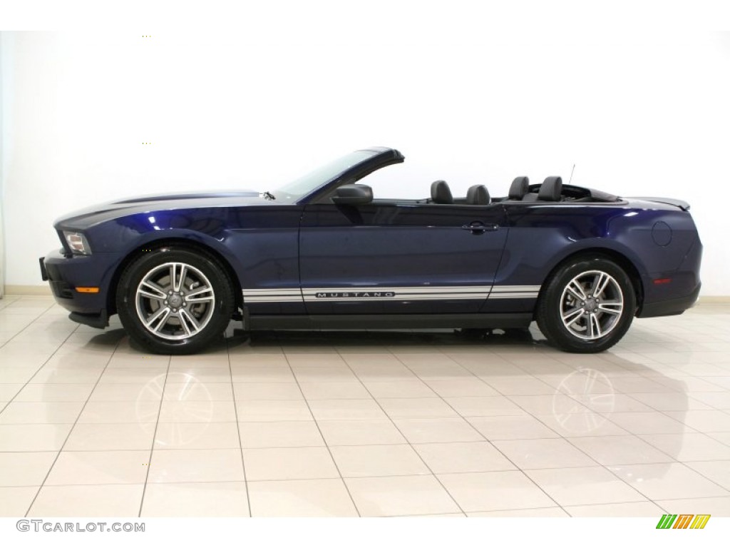 Kona Blue Metallic 2012 Ford Mustang V6 Premium Convertible Exterior Photo #66123563