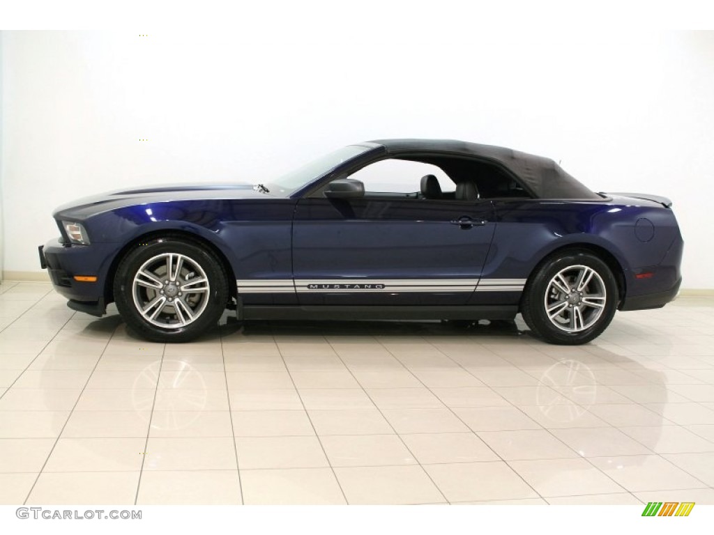 2012 Mustang V6 Premium Convertible - Kona Blue Metallic / Charcoal Black photo #7