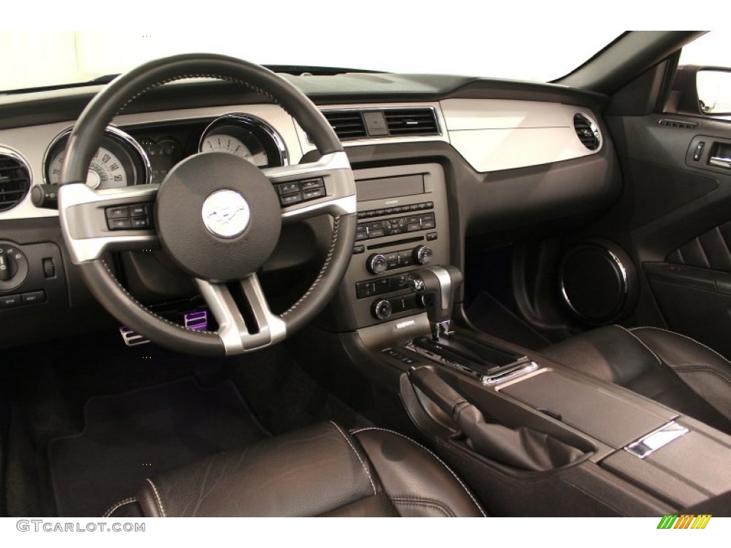 2012 Ford Mustang V6 Premium Convertible Charcoal Black Dashboard Photo #66123620