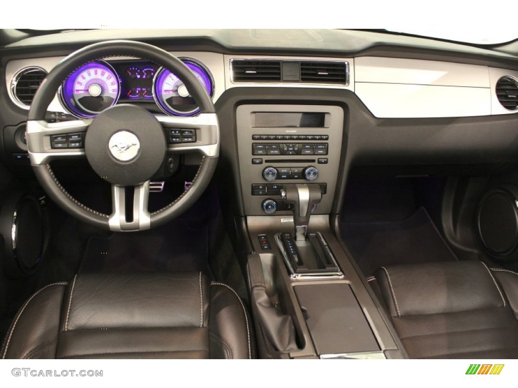 2012 Ford Mustang V6 Premium Convertible Charcoal Black Dashboard Photo #66123749