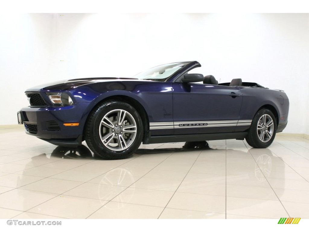 Kona Blue Metallic 2012 Ford Mustang V6 Premium Convertible Exterior Photo #66123791
