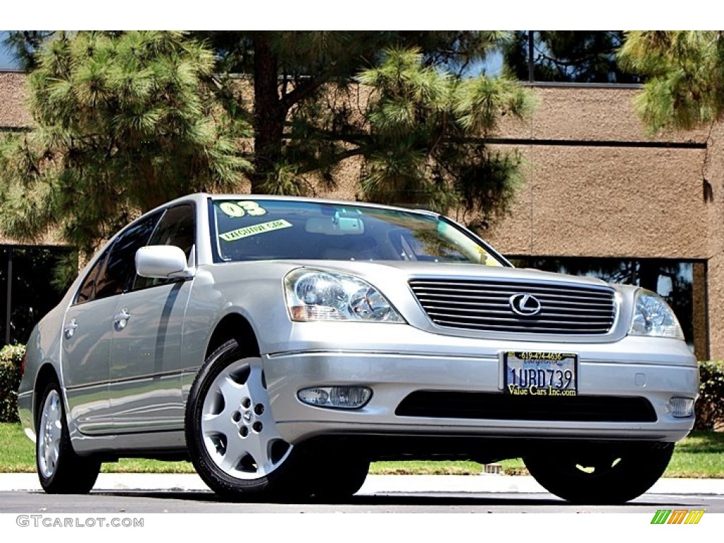 2003 LS 430 Sedan - Millenium Silver Metallic / Ivory photo #1