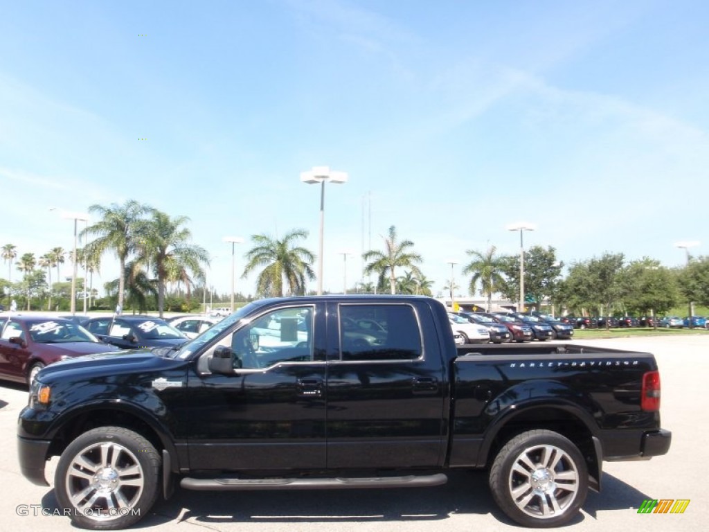 Black 2007 Ford F150 Harley-Davidson SuperCrew 4x4 Exterior Photo #66124664