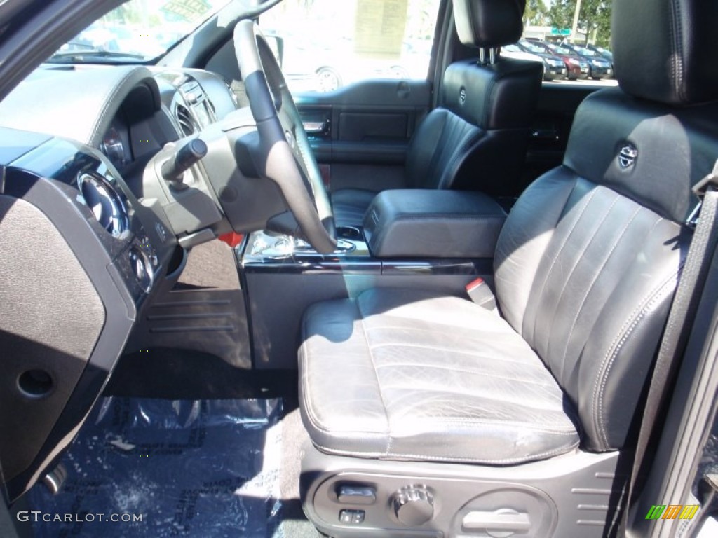 Black Interior 2007 Ford F150 Harley-Davidson SuperCrew 4x4 Photo #66124721