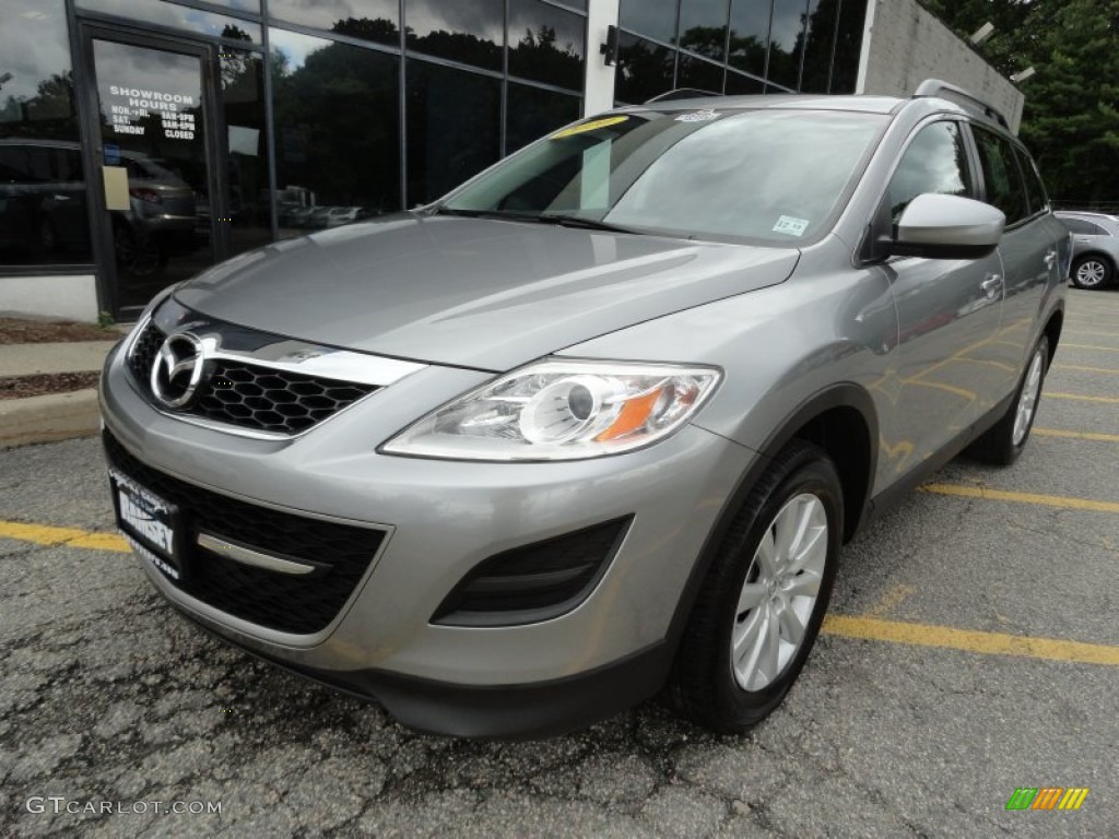 2010 CX-9 Touring AWD - Liquid Silver Metallic / Black photo #1