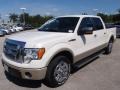 2010 White Platinum Metallic Tri Coat Ford F150 Lariat SuperCrew  photo #13